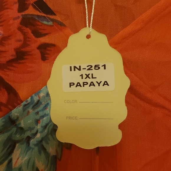 Velzera Floral Blouse XL nwt - Picture 6 of 7